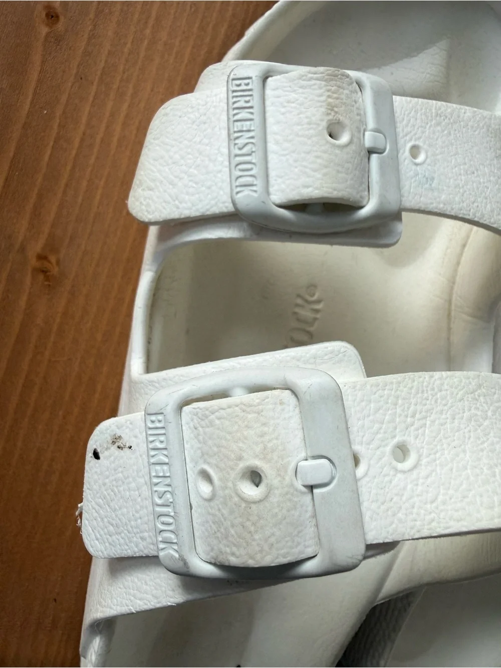 Birkenstock White Two-Strap Sandals Size 36